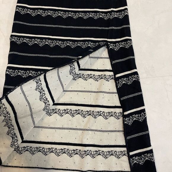 Free People slit pencil skirt in nordic stripe - Picture 10 of 11